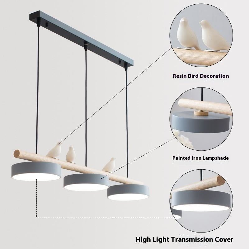 Bird Candle Pendant Light